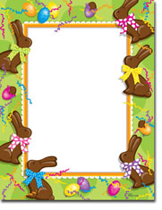 Paper So Pretty - Blank Designer Papers (Chocolate Easter Bunnies) (DP796)